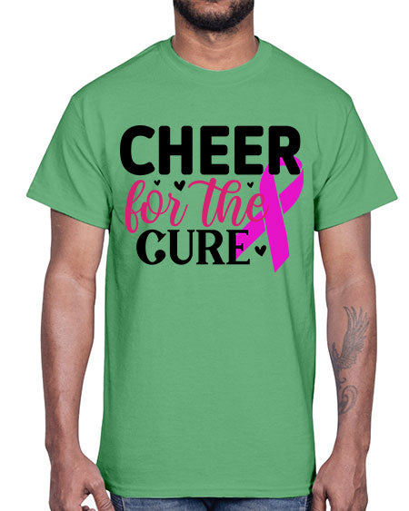 Cheer for the Cure 28#- breast cancer- Cotton Tee