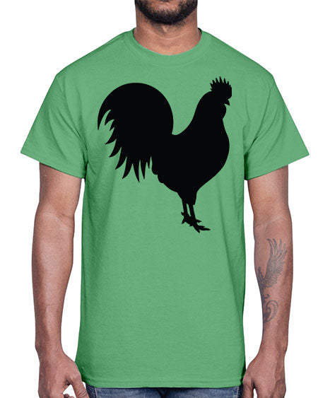 Chicken Silhouette 1#- chicken- Cotton Tee