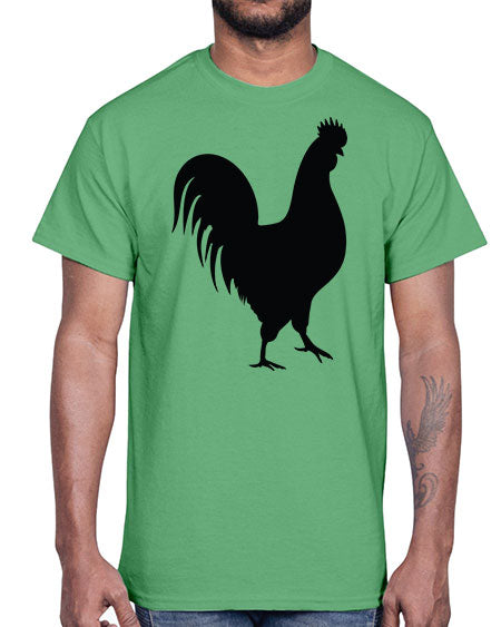 Chicken Silhouette 2#- chicken- Cotton Tee