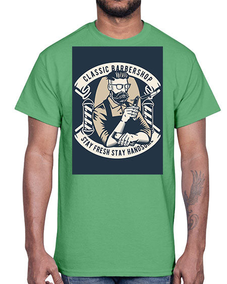 Classic Barber Shop657#- barber- Cotton Tee
