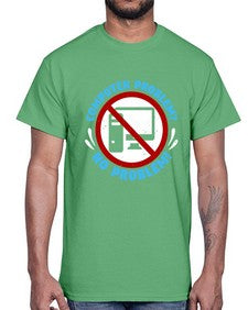 Computer problem no problem 8#- computer- Cotton Tee