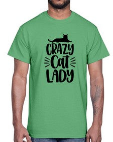 Crazy Cat Lady Style 92#- cats- Cotton Tee