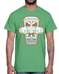 Cup power 78#- cartoon food- Cotton Tee