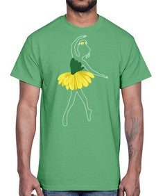 Cute ballet ballerino girls dancing ballet 83#- ballet- Cotton Tee