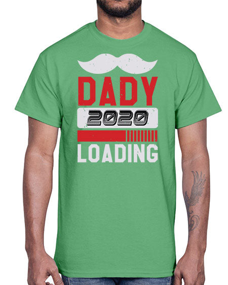 Dady Loading Style 70#- baby shower- Cotton Tee