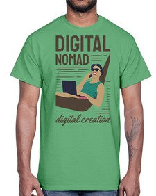 Digital Nomad Digital Creation 22#- internet- Cotton Tee