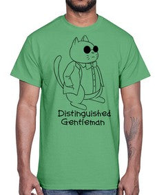 Distinguished Gentleman- cats- Cotton Tee