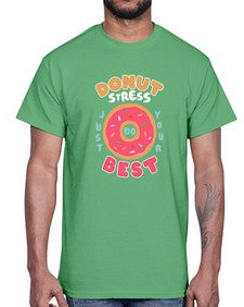Donut stress 3#- cartoon food- Cotton Tee