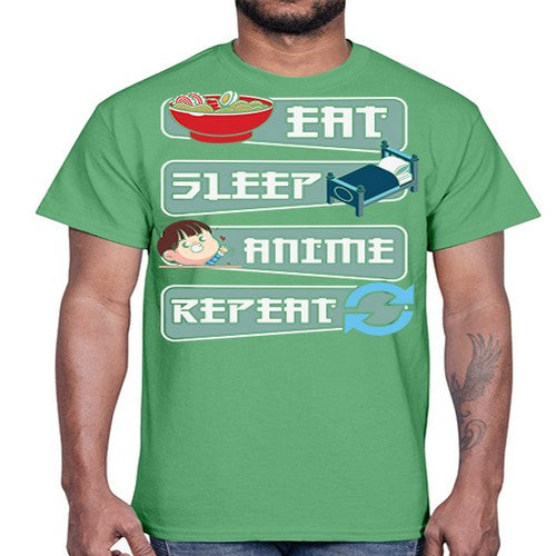 Eat Sleep Anime Repeat Anime Manga 227#- anime- Cotton Tee