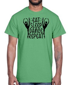 Eat sleep dance repeat 123#- ballet- Cotton Tee