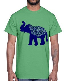 ElephantMandala 414#- mandala- Cotton Tee
