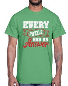 Every puzzle has an answer 11#- video games- Cotton Tee