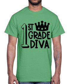 First Grade Diva 127#- first grade- Cotton Tee