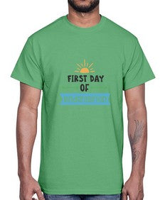 First day of kindergarten 105#- kindergarten- Cotton Tee