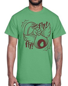 Fly 125#- cartoon general- Cotton Tee
