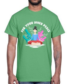 For Your Inner Peace 222#- yoga- Cotton Tee