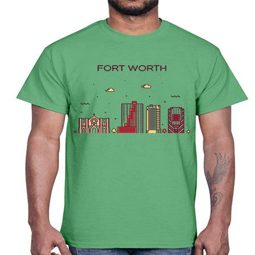 FortWorth 740#- cities- Cotton Tee