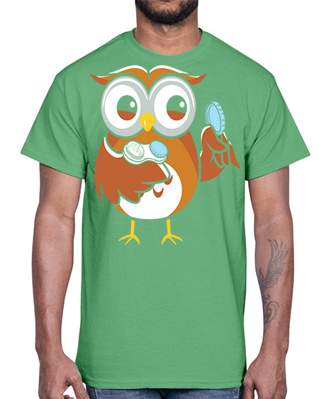 Funny Owl Contact Lens Case A TurtleRabbit 6#- owl- Cotton Tee