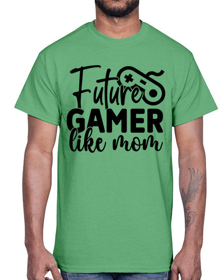 Future Gamer Like Mom 313#- kids- Cotton Tee