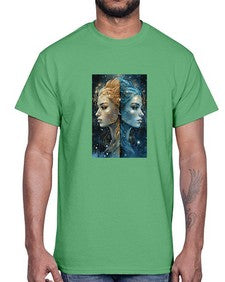 Gemini 56#- gemini- Cotton Tee