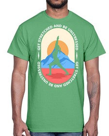 Get Stretched 225#- yoga- Cotton Tee
