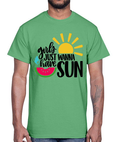 Girls Just Wanna Have Sun Style 44#- summer- Cotton Tee