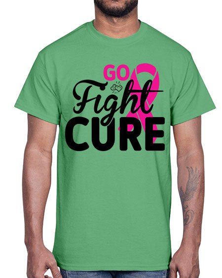 Go Fight Cure 23#- breast cancer- Cotton Tee