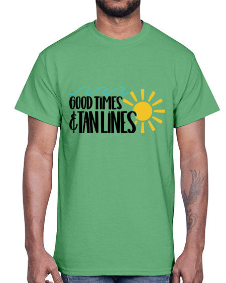 Good Times Tan Lines Style 43#- summer- Cotton Tee