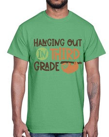 Hanging Out in Third 236#- third grade- Cotton Tee