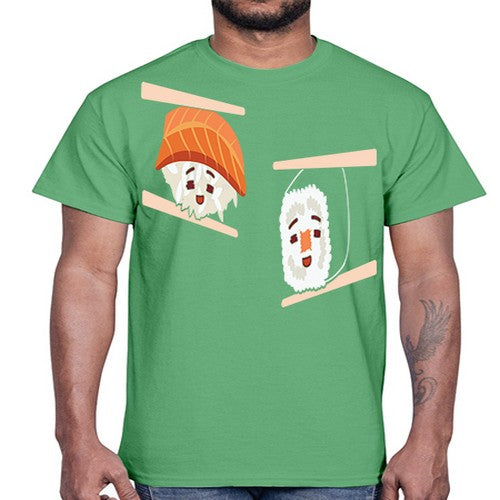 Happy Sushi Anime Kawaii Set Anime 232#- anime- Cotton Tee
