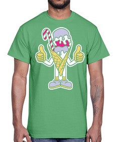 Have an ice day 138#- cartoon food- Cotton Tee