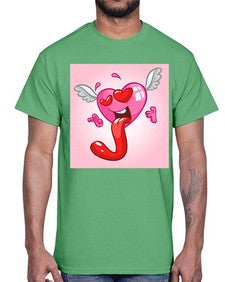 Heart 139#- cartoon general- Cotton Tee