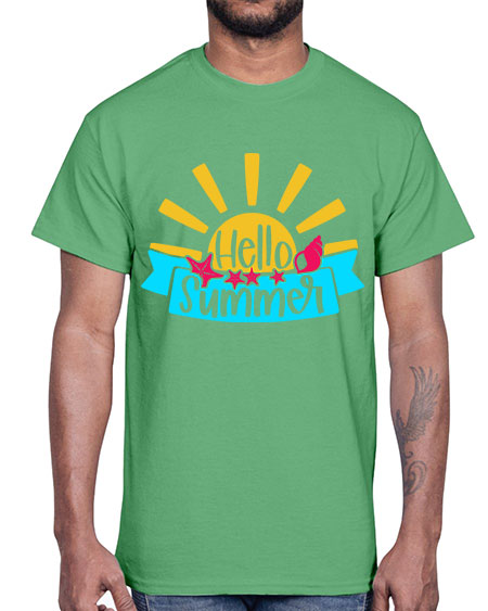 Hello Summer Style 38#- summer- Cotton Tee