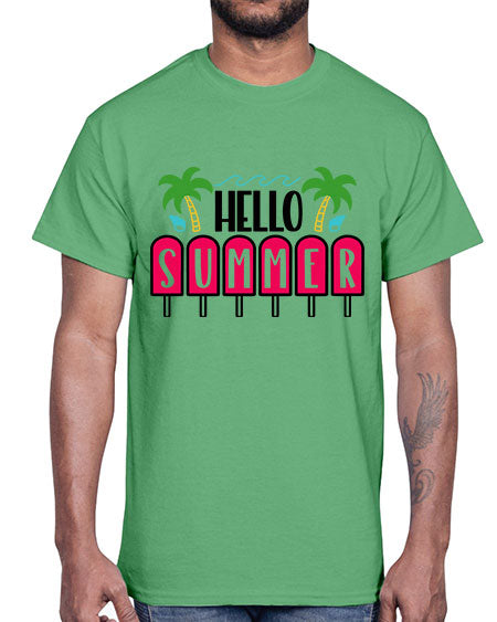 Hello Summer Style 39#- summer- Cotton Tee