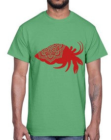 HermitCrabMandala 518#- mandala- Cotton Tee