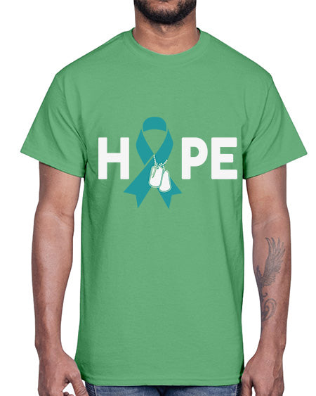Hope PTSD Awareness Dog tag 21#- PTSD- Cotton Tee