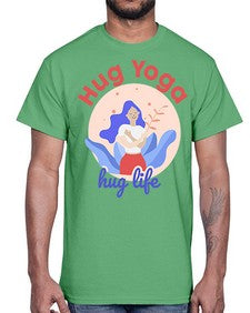 Hug Yoga Hug Life 261#- yoga- Cotton Tee