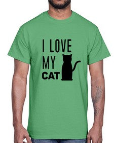 I Love My Cat Style 57#- cats- Cotton Tee