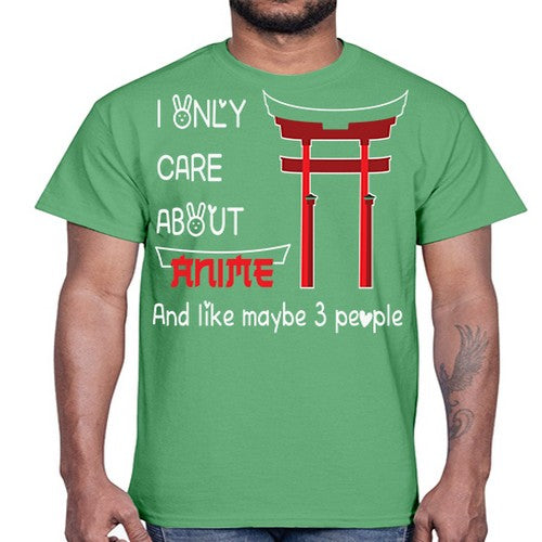 I Only Care About Anime Anime 240#- anime- Cotton Tee