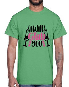 I Will Stab You Style Style 930#- nurse- Cotton Tee