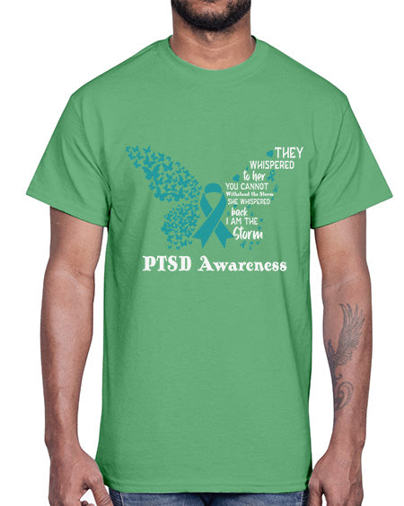I am the storm PTSD 20#- PTSD- Cotton Tee