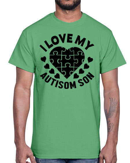 I love my Style 45#- autism- Cotton Tee