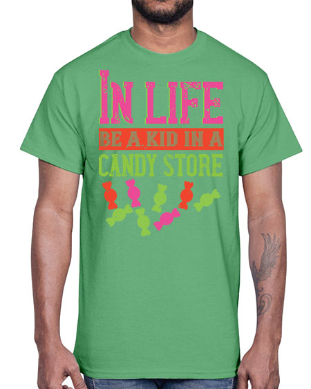 In life be a kid in a candy store Style 123#- kids- Cotton Tee