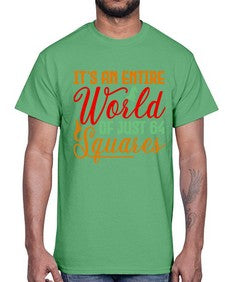 Its an entire world of just squares 124#- chess- Cotton Tee