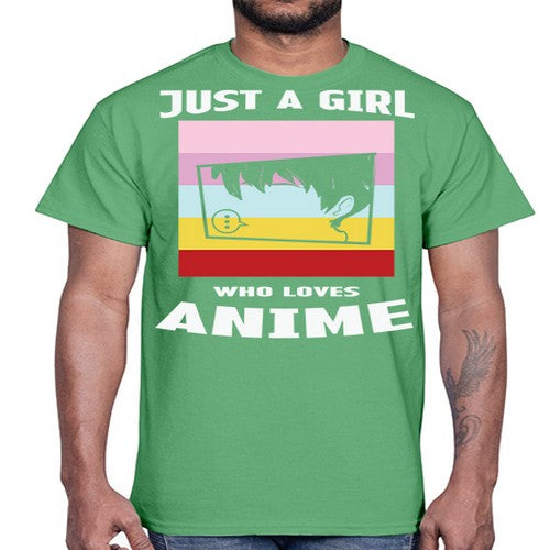 Just A Girl Who Loves Anime 265#- anime- Cotton Tee