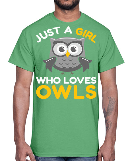 Just a Boy Who Loves A TurtleRabbit 11#- owl- Cotton Tee