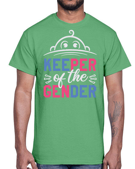 Keeper of the gender Style 135#- baby shower- Cotton Tee