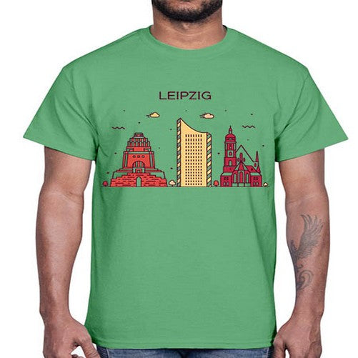 Leipzig 1128#- cities- Cotton Tee