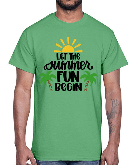 Let The Summer Fun Begin Style 35#- summer- Cotton Tee