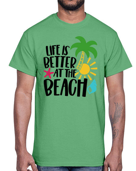 Life Is Better At The Beach Style 34#- summer- Cotton Tee